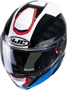 HJC Rpha 91 Rafino Çene Açılır Kask Siyah-Beyaz-Mavi