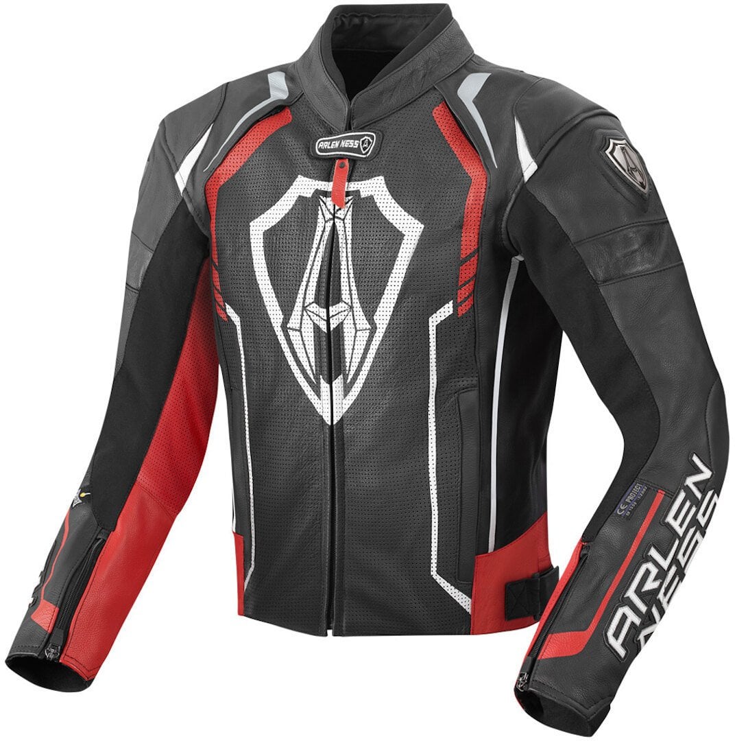 Arlen Ness Track Deri Motosiklet Montu Siyah-Kırmızı