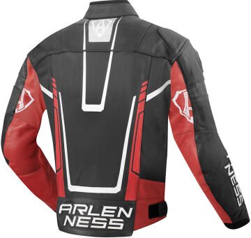 Arlen Ness Track Deri Motosiklet Montu Siyah-Kırmızı