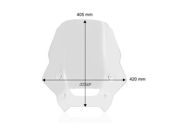 WRS Tur Tipi Ön Cam Şeffaf Honda Nx 500 2024-2026