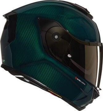 Nolan X-903 Ultra Carbon Liquido N-Com Kask Yeşil
