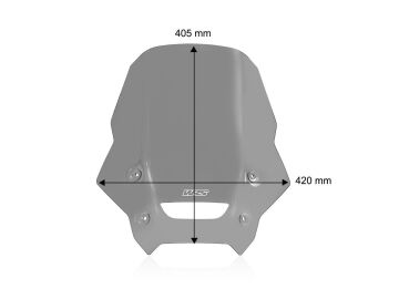 WRS Tur Tipi Ön Cam Füme Honda Nx 400 2024-2026