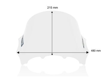 WRS Şeffaf Yarış Tipi Ön Cam BMW M 1000 RR 2023-2024