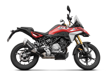BMW F 450 GS 2026 Akrapovič Slip-On Line Siyah Çelik Egzoz