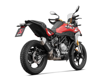 BMW F 450 GS 2026 Akrapovič Slip-On Line Siyah Çelik Egzoz