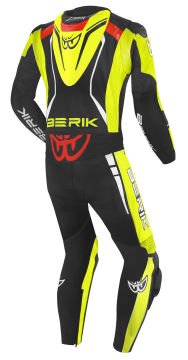 Berik Absolute GP Tek Parça Deri Tulum Siyah-Kırmızı-Sarı