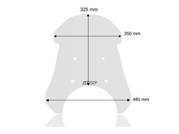 WRS Tur Tipi Ön Cam Şeffaf Royal Enfield Himalayan 450 2024-2026