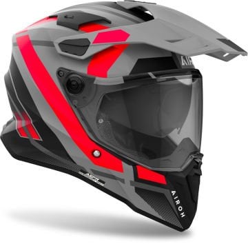 Airoh Commander 2 Mavick Kask Mat Gri/Kırmızı