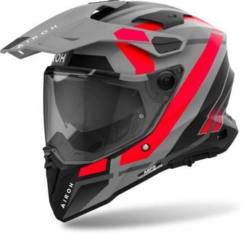 Airoh Commander 2 Mavick Kask Mat Gri/Kırmızı