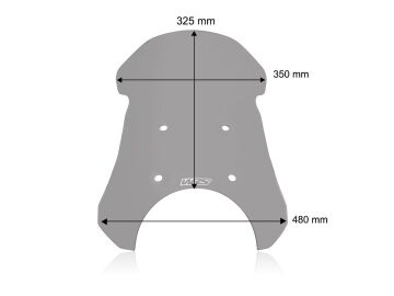 WRS Tur Tipi Ön Cam Füme Royal Enfield Himalayan 450 2024-2026