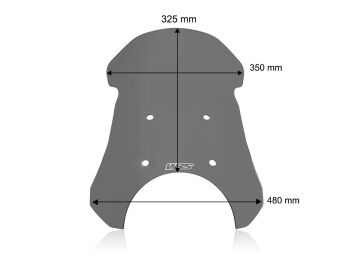 WRS Tur Tipi Ön Cam Koyu Füme Royal Enfield Himalayan 450 2024-2026