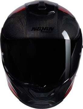 Nolan X-903 Ultra Carbon Intrigo N-Com Kask Siyah-Kırmızı-Gri