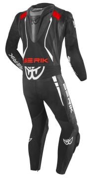 Berik Absolute GP 1-Parça Deri Tulum Siyah-Kırmızı