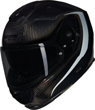Nolan X-903 Ultra Carbon Intrigo N-Com Kask Siyah-Gri