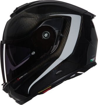 Nolan X-903 Ultra Carbon Intrigo N-Com Kask Siyah-Gri