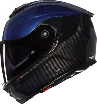 Nolan X-903 Ultra Carbon Verniciatura Speciale N-Com Kask Siyah-Mavi