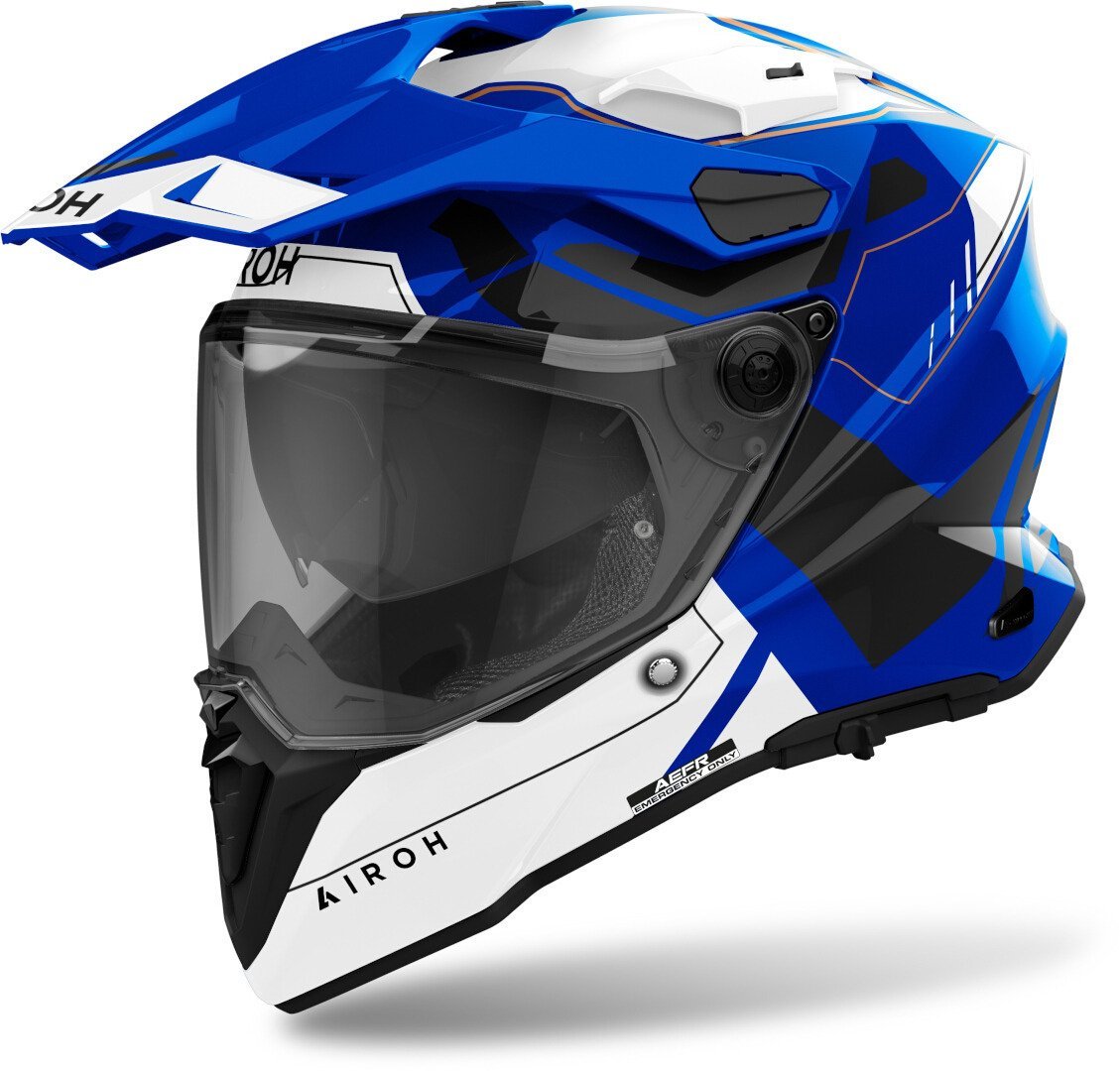 Airoh Commander 2 Reveal Kask Beyaz/Mavi