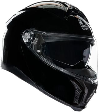 Agv Tourmodular Solid Mplk Black Çene Açılır Kask