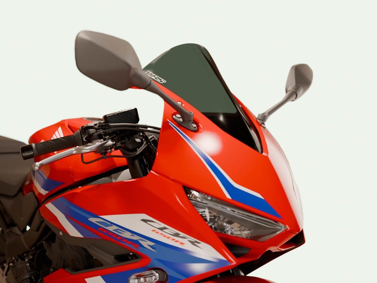 WRS Yüksek Yarış Tipi Ön Cam Koyu Füme Honda Cbr 650 R 2019-2026