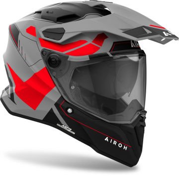 Airoh Commander 2 Reveal Kask Gri/Kırmızı