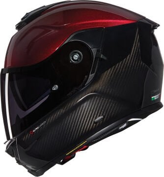 Nolan X-903 Ultra Carbon Verniciatura Speciale N-Com Kask Siyah-Kırmızı