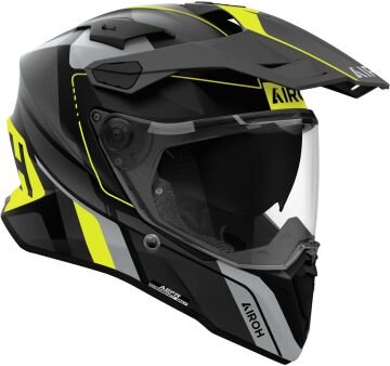 Airoh Commander 2 Skip Kask Mat Siyah-Gri-Neon Sarı