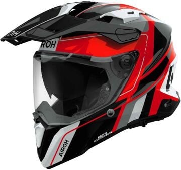 Airoh Commander 2 Skip Kask Siyah-Beyaz-Kırmızı