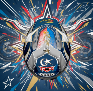 Shoei X-Spirit PRO Toprak Razgatlıoğlu 2025 TC-2 Kask ( ÖN SİPARİŞLİ TAHMİNİ TESLİM NİSAN AYI )