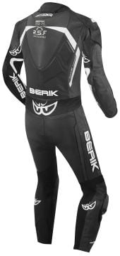 Berik RSF-Teck Tek Parça Delikli Deri Tulum Siyah-Beyaz