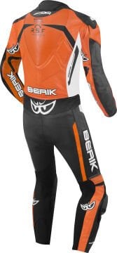 Berik RSF-Teck 1-Parça Delikli Deri Tulum Siyah-Turuncu