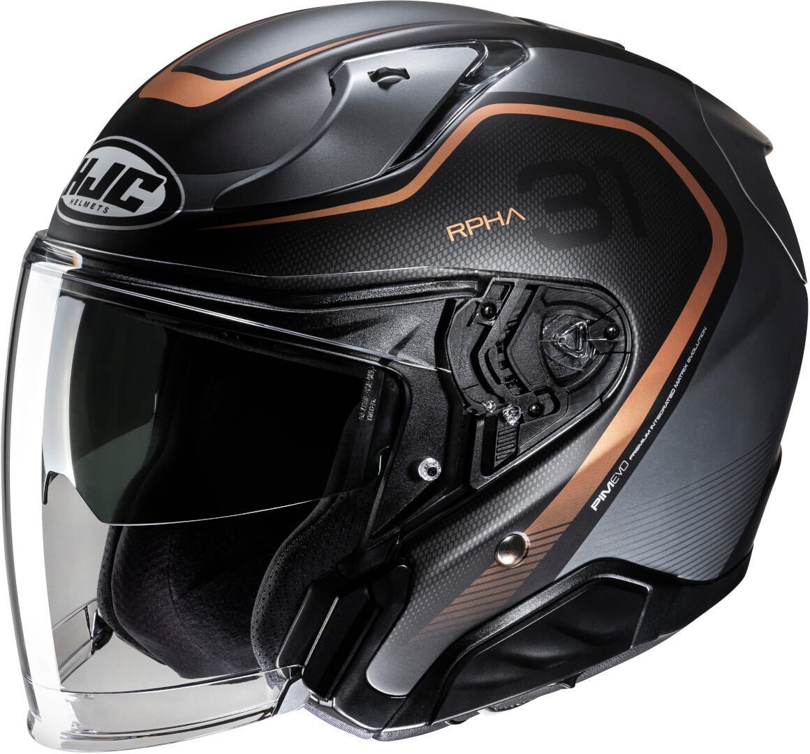 HJC RPHA 31 Kouv Açık Kask Siyah-Gold