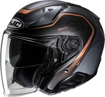HJC RPHA 31 Kouv Açık Kask Siyah-Gold