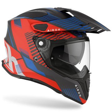 Airoh Commander 2 Boost Kask Mat Mavi/Kırmızı