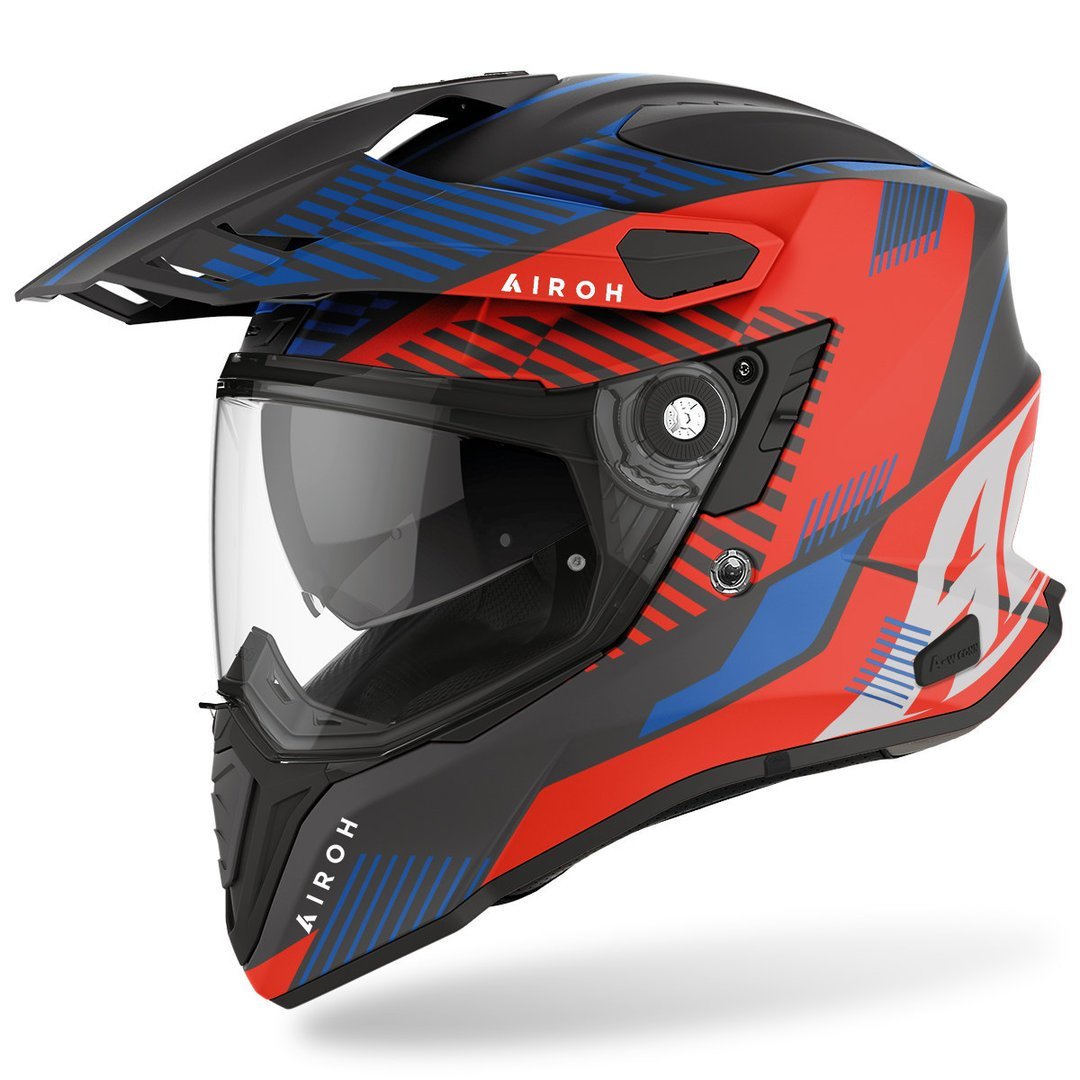 Airoh Commander 2 Boost Kask Mat Mavi/Kırmızı