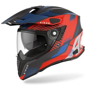 Airoh Commander 2 Boost Kask Mat Mavi/Kırmızı