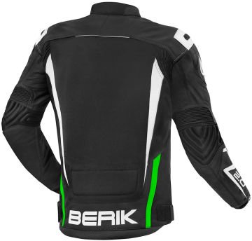 Berik Radic Deri/Tekstil Mont Siyah/Yeşil/Beyaz