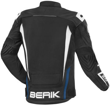 Berik Radic Deri/Tekstil Mont Siyah/Mavi/Beyaz