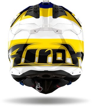 Airoh Aviator 3 Monarch Kapalı Kask mavi/beyaz/sarı