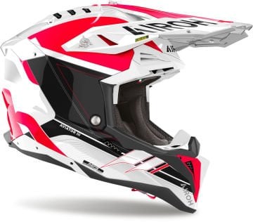 Airoh Aviator 3 Saber Kask Beyaz/Kırmızı