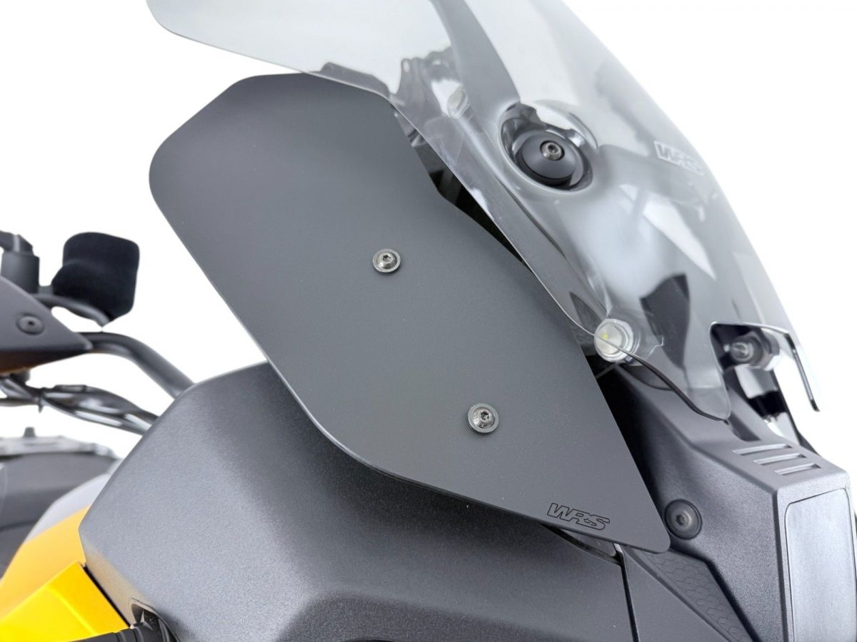 WRS Çift Siyah Matte Deflektör Moto Guzzi Stelvio 2024-2026