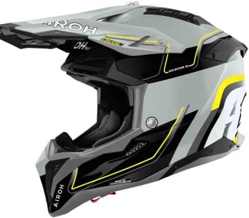 Airoh Aviator 3 Leader Kapalı Kask Gri/Siyah