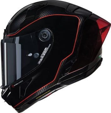 Nolan X-804 RS Ultra Carbon Asso Di Picche Kask Siyah/Kırmızı