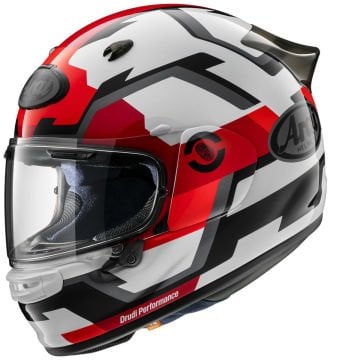 Arai Quantic Face Red Kapalı Kask