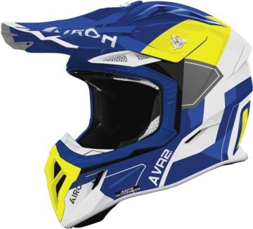 Airoh Aviator Ace 2 Shield Kapalı Kask Mavi-Beyaz-Sarı