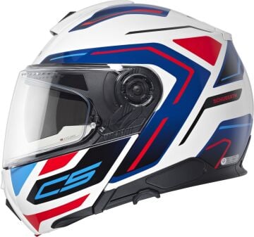Schuberth C5 Omega Çene Açılır Kask Mavi-Beyaz