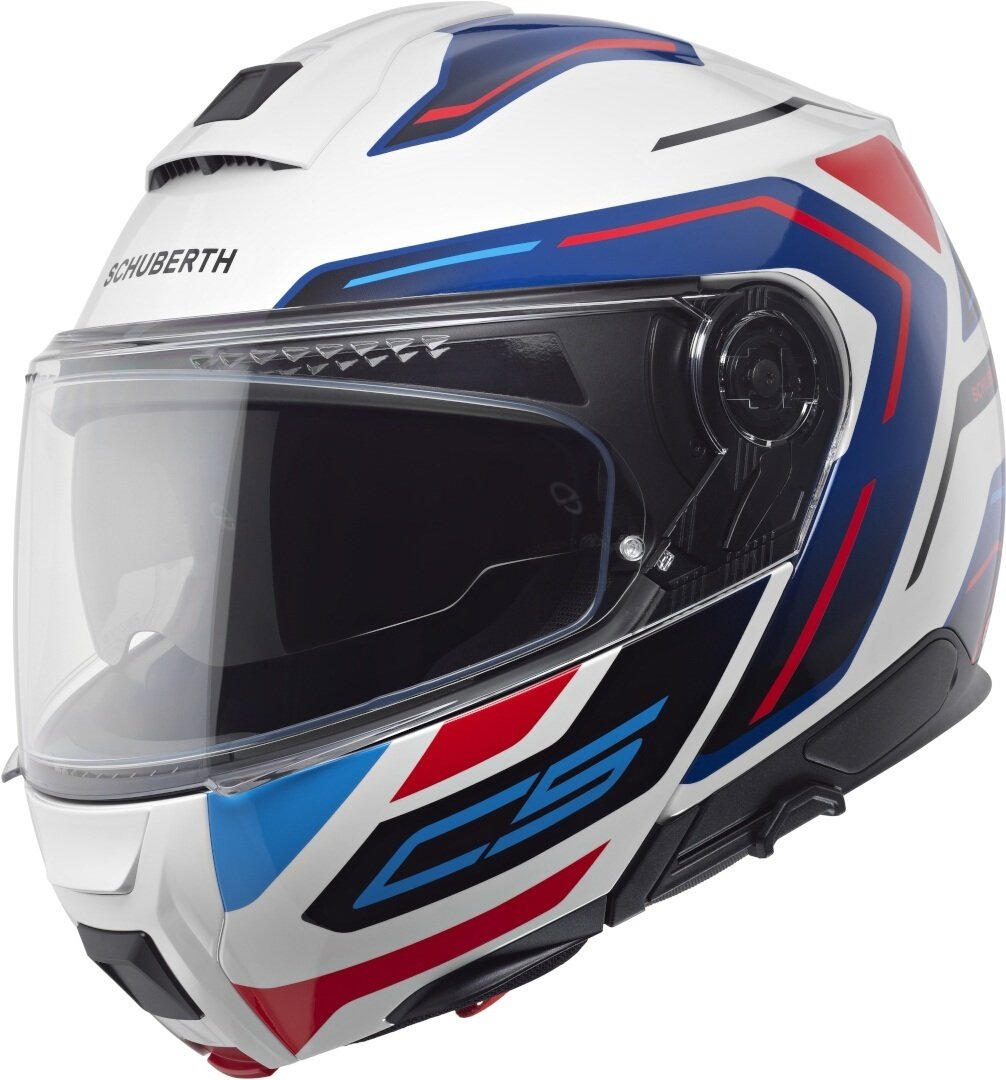 Schuberth C5 Omega Çene Açılır Kask Mavi-Beyaz