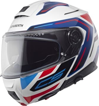 Schuberth C5 Omega Çene Açılır Kask Mavi-Beyaz