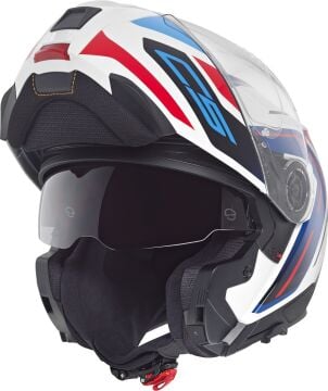Schuberth C5 Omega Çene Açılır Kask Mavi-Beyaz