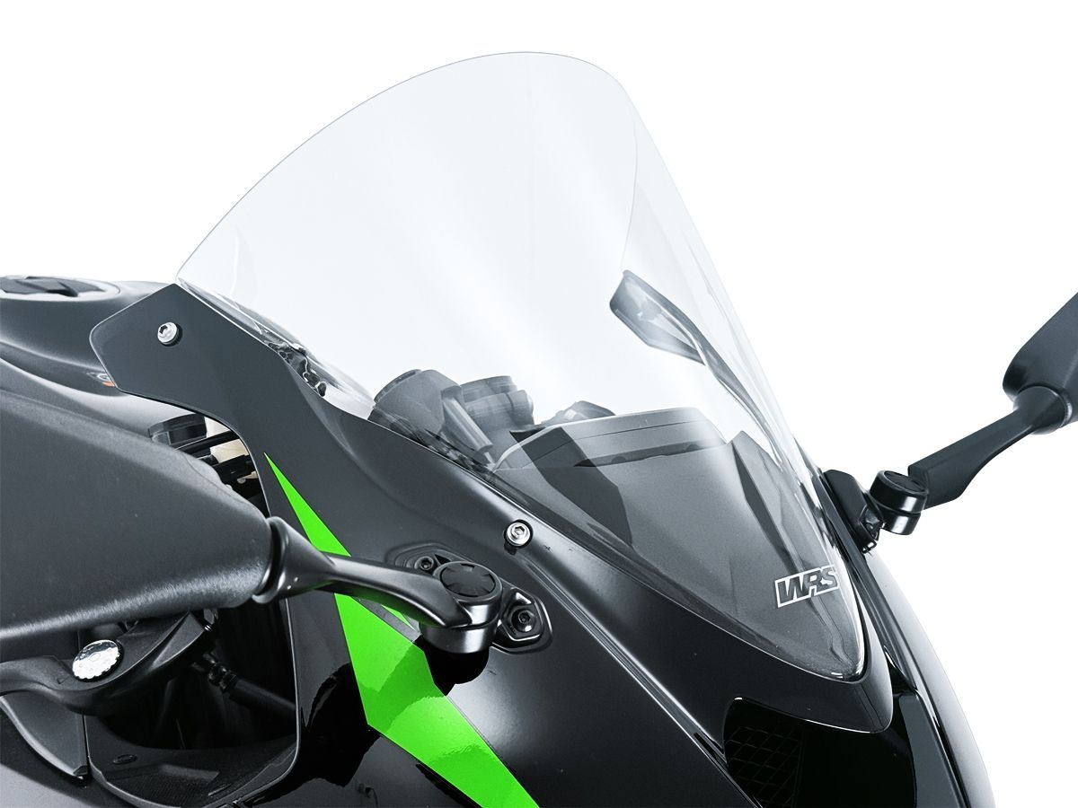 WRS Şeffaf Yüksek Yarış Tipi Ön Cam Kawasaki Zx-6R 2024-2026