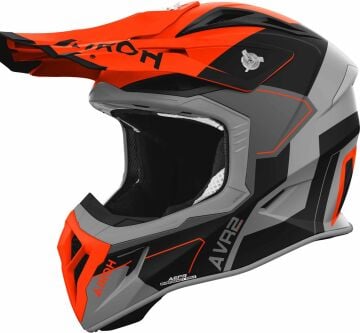 Airoh Aviator Ace 2 Shield Kapalı Kask Gri-Turuncu